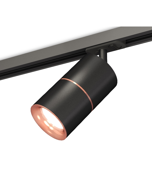 Светильник Ambrella light XT7402041 SBK/PPG черный песок/золото розовое полированное MR16 GU5.3