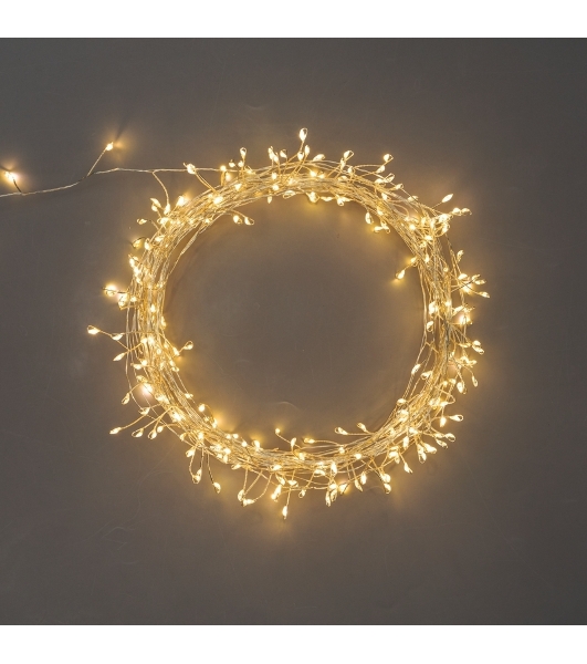 Гирлянда Neon-night роса Фейерверк с контроллером 20м, 500LED, цвет свечения теплый белый, на катушке