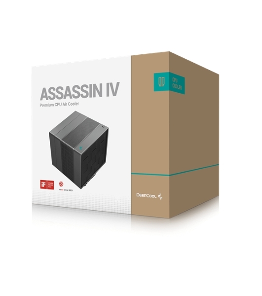 Кулер для процессора DEEPCOOL ASSASSIN IV черный, 120 мм, алюминий/медь, 1700 об/мин, 29.3 дБ, 4 pin, 280 Вт, 164 мм