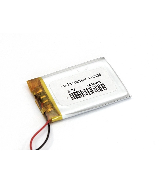 Аккумулятор Li-Pol (батарея) 2.1x25x35 мм 2pin 3.7V/140mAh