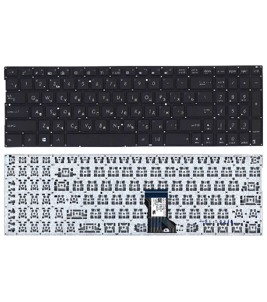 Клавиатура для ноутбука Asus Q552 черная с подсветкой
