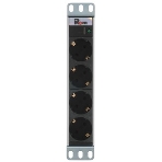 Блок розеток ЦМО Rem-10 без шнура с выкл., 3 Schuko, вход IEC 60320 C14, 10A, алюм., 10' (R-10-3S-V-220-Z), фото9
