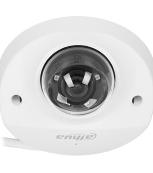 Уличная мини-купольная IP-видеокамера SmartDualLight Dahua DH-IPC-HDBW2249FP-AS-IL-0280B 2Мп, 1/2.8” CMOS, объектив 2.8мм, видеоаналитика, микрофон, ИК 30м, LED 30м, IP67, IK10, металл