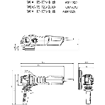 Шлифовальные машины Metabo WEV 17-125 Quick 600516000 шлифмашина угловая 1700вт,эл-ка,колесико, фото13