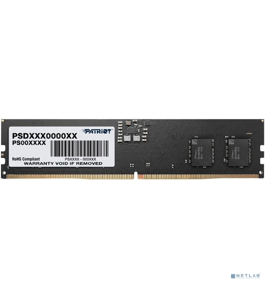 Оперативная память Patriot Signature, DDR5, 8GB (1x8 GB), 5600 MHz, CL46, DIMM