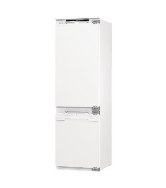 Встраиваемый холодильник Gorenje NRKI517142, полезный объем 243 л, электронное управление, цифровой дисплей, автоматическое размораживание No Frost, быстрое замораживание, интенсивное охлаждение, зона свежести с контролем влажности, слайдерное крепление, энергоэффективность А+