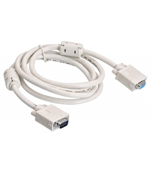 Удлинитель Buro кабеля VGA-15M/Fpro SVGA 15m/f для LCD мониторов 2 фильтра 1.8м