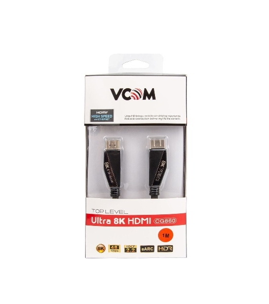 Кабель HDMI 19M/M,ver. 2.1, 8K@60 Hz 1m VCOM CG860-1M