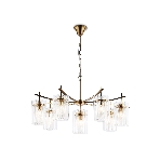 Люстра Ambrella light LH56033/7+1 BS/CL латунь/прозрачный E14*8 max 40W D790*1200, фото8