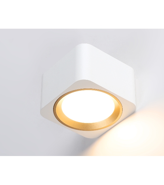 Светильник накладной TN70831 WH/GD белый/золото GX53 max 12W 96*96*60