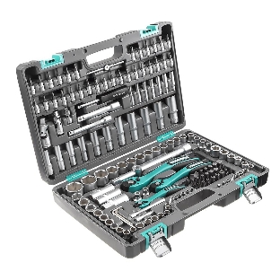 Набор инструментов Stels 141141/4'' 3/8'' 1/2'' cr-v s2 усиленный кейс 151 предм.