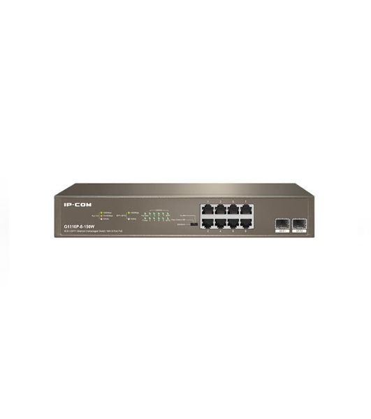 Коммутатор 8PORT 1000M POE G1110P-8-150W IP-COM