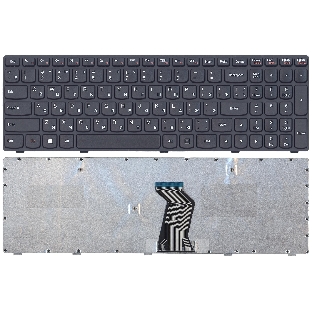 Клавиатура для ноутбука Lenovo G500 G505 G505A G510 G700 G700A G710 черная с черной рамкой