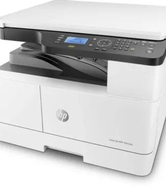 МФУ лазерное HP LaserJet M442dn (8AF71A), A3, ч/б, печ. до 24 стр/мин. (А4) до 13 стр/мин. (А3), 1200 x 1200 dpi (печать) 600x600dpi (скан.), USB, RJ-45