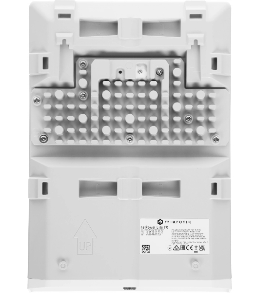 Коммутатор MikroTik netPower Lite 7R with 8 x Gigabit Ethernet ports (7 with Reverse POE-in, 1 with PoE-OUT), 2 x SFP+ cages, SwitchOS, outdoor enclosure, mounting kit (power supply NOT included)