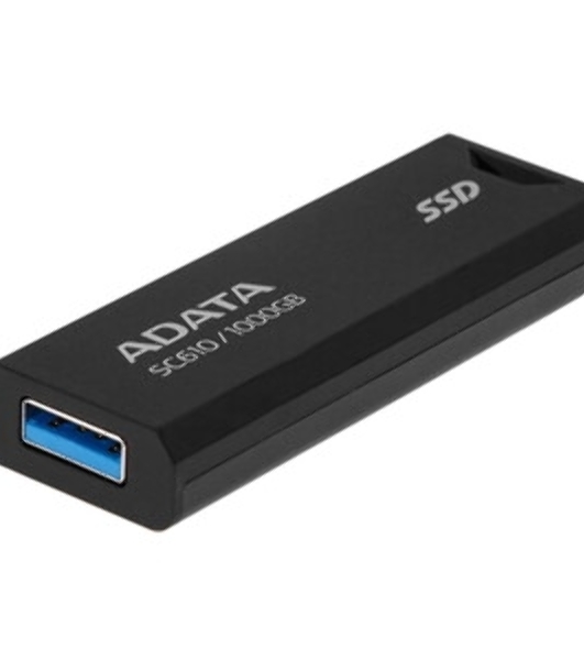 Внешний SSD ADATA SC610, 1TB, USB 3.2 Gen 2 Type-A, R/W 550/500, черный