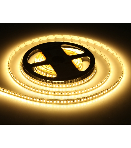 Светодиодная лента Ambrella light GS3201 2835 180Led/ 14.4W m/ 24V IP20 3000K/ 5000*8*1.2mm (2 конт.)