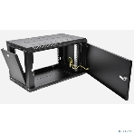 Шкаф телекоммуникационный настенный разборный ЦМО ЭКОНОМ 9U (600 x 350) дверь металл, черный (ШРН-Э-9.350.1-9005), фото3