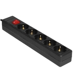 Сетевой фильтр Perfeo 'POWER-S', 5,0 м, 3 розетки 10А, 2USB, 2500 Вт, двойная защита, черный, фото5