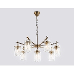 Люстра Ambrella light LH56033/7+1 BS/CL латунь/прозрачный E14*8 max 40W D790*1200, фото6