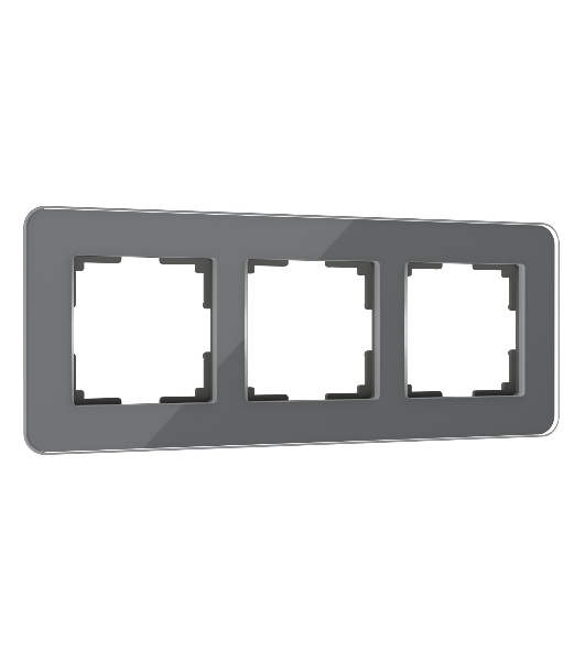 Рамка на 3 поста Elite (графит, стекло) W0032440