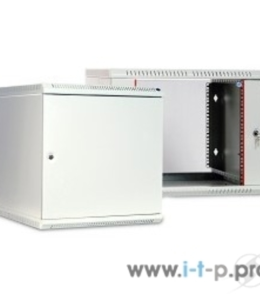 Шкаф настенный ЦМО ШРН-Э-12.500.1 12U 600x520 мм пер. дв. стал. лист несъемные бок. пан. серый