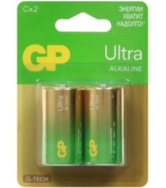 Алкалиновые батарейки GP Super Alkaline G-Tech 14А типоразмера C - 2 шт. на блистере (2 шт.)