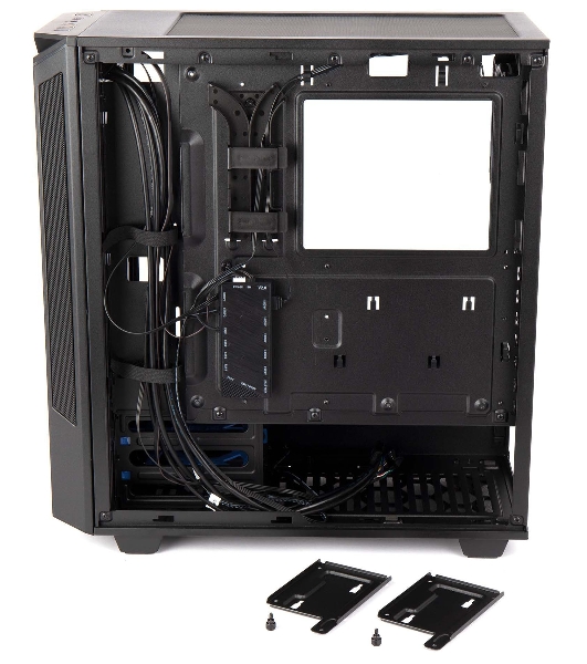 Компьютерный корпус Hiper PB81 черный без БП ATX 3x120мм 2xUSB2.0 2xUSB3.0 audio bott PSU