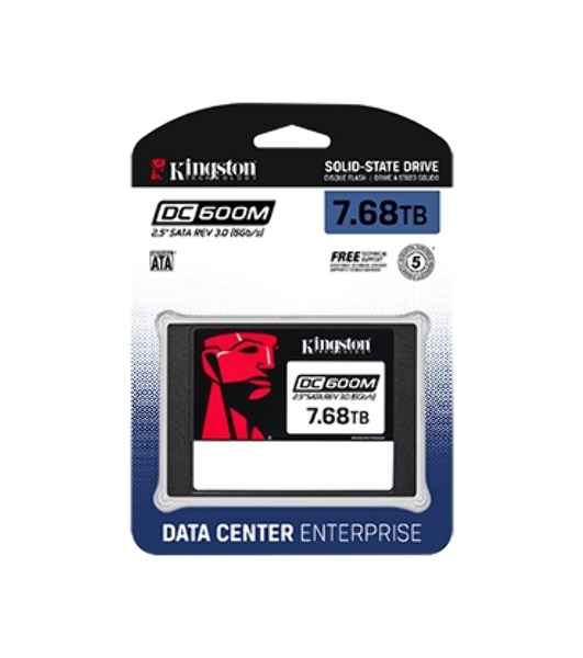 Накопитель SSD Kingston DC600M, 7680 Gb, SATA III, R/W 560/530 МБ/с