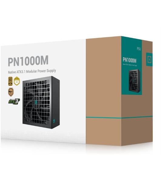 Блок питания Deepcool/GamerStorm PN1000M, 1000Вт, 80 PLUS Gold, 135мм, модульный, черный