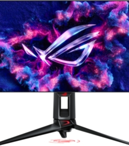 Монитор 26' ASUS ROG Swift PG27AQDP OLED, 2560x1440, 480 Гц, 0.03 мс, 450 кд/м², 16:9, 2xHDMI 2.1, 1xDP 1.4, 2xUSB 3.0, 1x3.5мм, черный