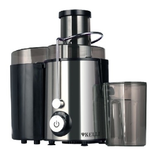 Соковыжималка Kelli KL-5090 центробежная. Мощность 700 Вт, питание 220-240В, 50Гц, металлический корпус и фильтр, объем резервуара сока 0,6 л., 2 скорости + импульный режим, широка я загрузочная горловина - 65мм, объем контейнера для жмыха 1л, сепаратор для пены, функция 'Капля-стоп, прорезиненные ножки, защита от перегрева и перегрузки, блокировка двигателя при открытой крышке, легкая очистка