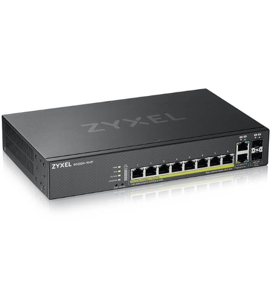 Коммутатор Zyxel NebulaFlex Pro GS2220-10HP-EU0101F 10G 8PoE+ 180W управляемый