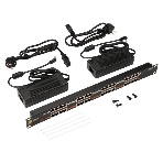 Панель POE 19', 16 портов, с двумя блоками питания 48V, 120W, фото2