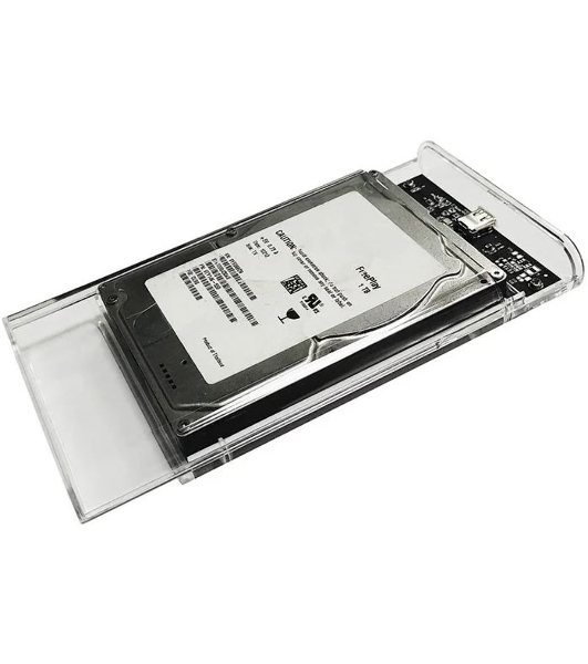 Внешний корпус для HDD/SSD AgeStar 3UB2P6C SATA III пластик прозрачный 2.5'