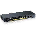 Коммутатор PoE+ Zyxel GS1100-10HP, 8xGE PoE+, 2xSFP, настольный, бесшумный, бюджет PoE 130 Вт, фото5