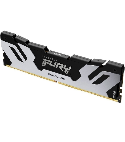 Оперативная память Kingston Fury Renegade, DDR5, 48Gb (1x48Gb), 6400MHz, CL32, DIMM, с радиатором, серебристый/черный