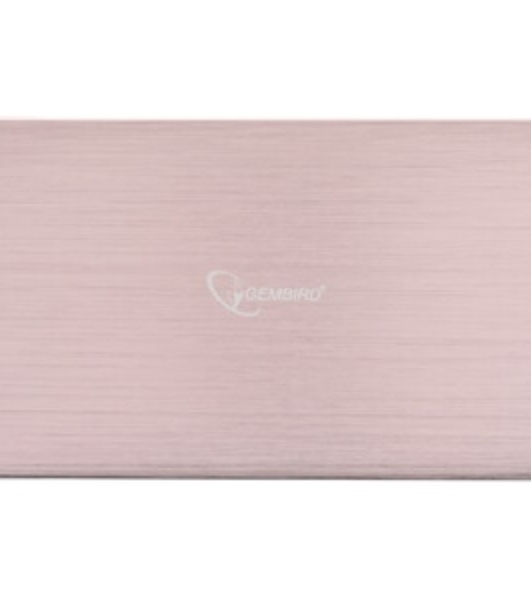 Внешний корпус 2.5' Gembird EE2-U3S-65, розовое золото, USB 3.0, SATA, алюминий