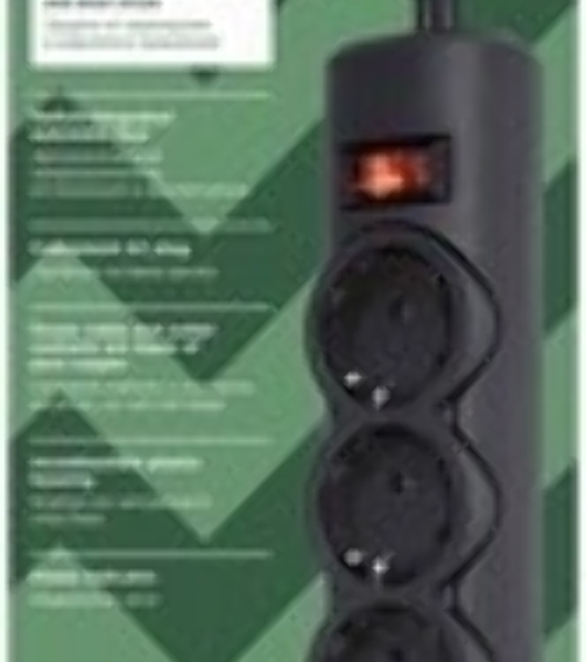 Сетевой фильтр Defender DFS 155/6 розеток/черный/5.0 м