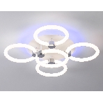 Потолочный светодиодный светильник FA3841/4+1 WH белый 70W 3000K-6400K+RGB D538*115 (ПДУ РАДИО 2.4G), фото7
