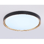 Потолочный светодиодный светильник Ambrella light FZ1249 BK/GD черный/золото IP54 45W 5000K D480*60 (Без ПДУ), фото6