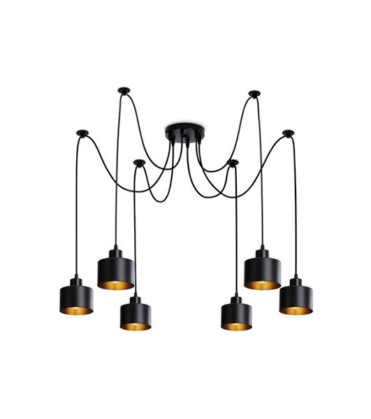 Светильник Ambrella light TR8132/6 BK черный E27*6 max 40W D700*800