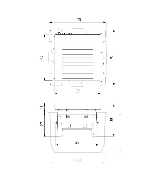 Встраиваемая LED подсветка Werkel W1154208 (черный)
