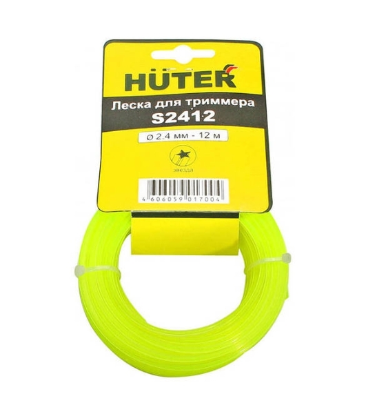 Леска для садовых триммеров Huter S2412 d=2.4мм L=12м для Huter GGT-800S(T)/1000S(T)/1300S(T)/1500S(T) (71/2/12)