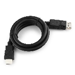 Кабель DisplayPort-HDMI Gembird/Cablexpert 1м, 20M/19M, черный, экран, пакет, фото 1