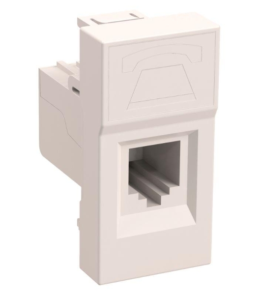 Розетка информационная РКИ-10-00-П RJ-45 UTP кат.5e (на 1 модуль) ПРАЙМЕР белая IEK