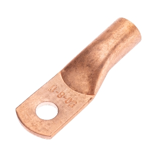 Наконечник медный Rexant ТМ 50-8-11 (50 мм² - Ø8 мм) (в упак. 100 шт.)