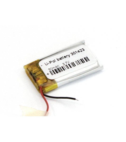 Аккумулятор Li-Pol (батарея) 3x14x23 мм 2pin 3.7V/60mAh