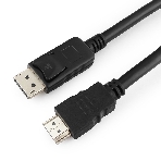 Кабель DisplayPort-HDMI Gembird/Cablexpert 1м, 20M/19M, черный, экран, пакет, фото3