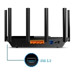 Роутер TP-Link Archer AX73 AX5400 Dual Band Wireless Gigabit Router, 1.5 GHz Tri-Core CPU, 1 GE WAN + 4 GE LAN ports, 1× USB 3.0 Port, support 1024-QAM, OFDMA, MU-MIMO, Airtime Fairness, Beamforming, 160MHz Channel Width, come with HomeShieldTM, support Russia PPTP/L2TP/PPPoE, фото22